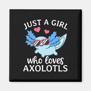 Imã Apenas Uma Menina Que Ama Axolotls Anime Kawaii Cu