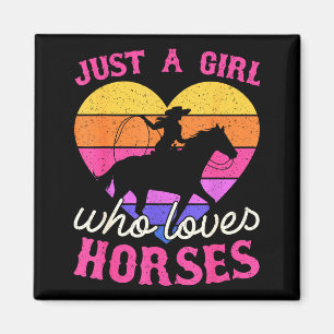 Imã Apenas Uma Menina Que Ama Cavalos Mulheres Vaqueir