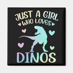 Imã Apenas Uma Menina Que Ama Dinos Cute Dinossauros