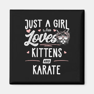 Imã Apenas Uma Menina Que Ama Gatinhos E Gato De Prese
