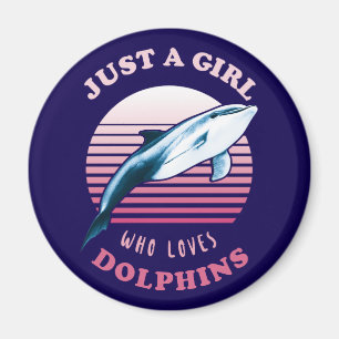 Imã Apenas Uma Menina Que Ama Golfinhos