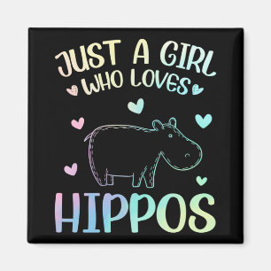 Imã Apenas Uma Menina Que Ama Hippos