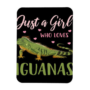 Ímã Apenas Uma Menina Que Ama Iguanas