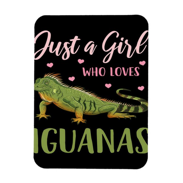 Ímã Apenas Uma Menina Que Ama Iguanas (Vertical)