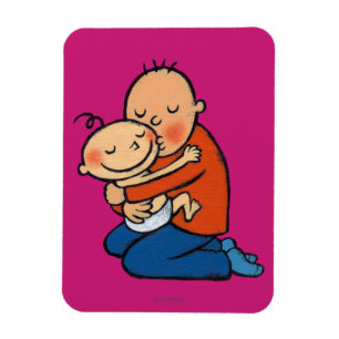 Ímã Aperto do pai e do bebê