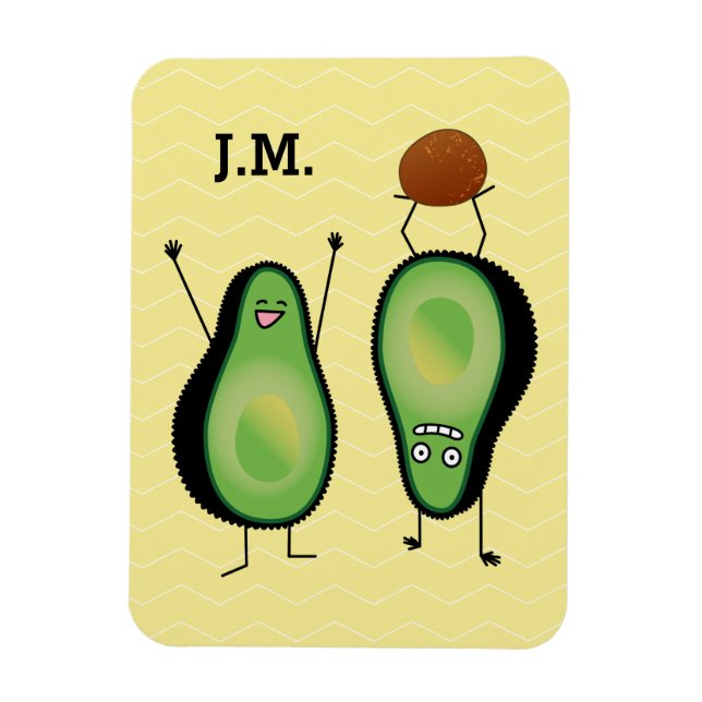 Ímã aplausos engraçada do Avocado fica verde (Vertical)