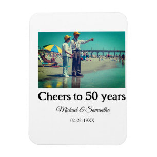 Ímã aplausos para o aniversário de 50 anos adicionar n