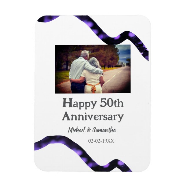 Ímã aplausos para o aniversário de 50 anos adicionar n (Vertical)