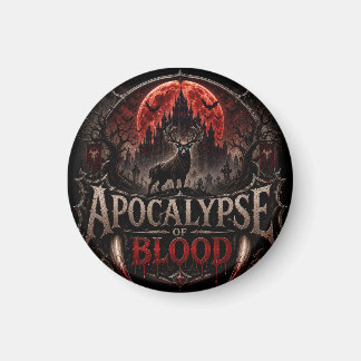 Imã Apocalipse de Sangue Horror Magnet