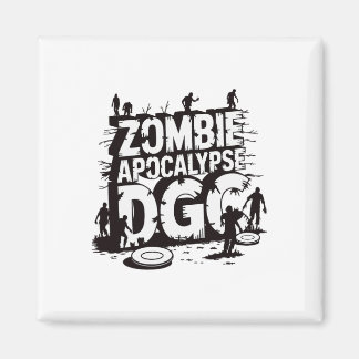 Imã Apocalipse Zumbi Dgc Divertido Amante de Disc Golf