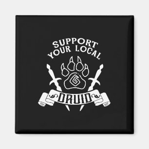 Imã Apoiador de jogador de RPG o seu druida local engr