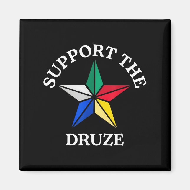Imã Apoiar A Tradicional Druze Flag Star Cult (Frente)