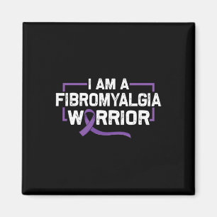 Imã Apoiar O Guerreiro Roxo Da Fita De Fibromialgia Aw
