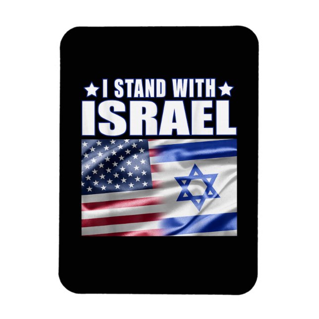 Ímã Apoio a Israel Eu Estou com Israel  (Vertical)