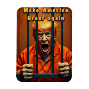 Ímã Apoio a Kamala Walz Justiça Trump Funny Satire