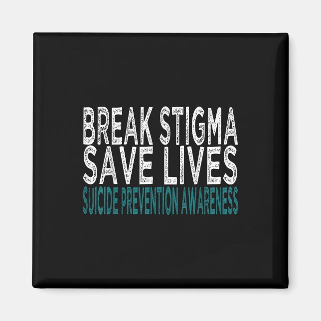 Imã Apoio à Prevenção do Suicídio Quebre o Estigma Con (Frente)