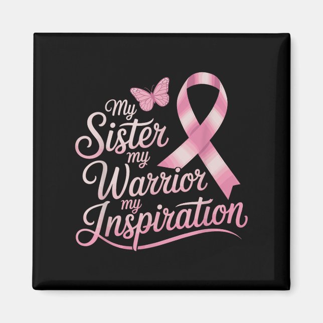 Imã Apoio ao cancer de mama Irmã (Frente)