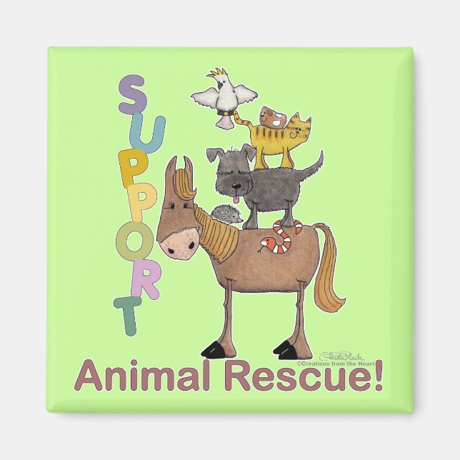 Imã Apoio ao resgate de animais (Frente)