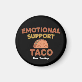 Imã Apoio Emocional Taco Divertido Retro Kawaii Confor