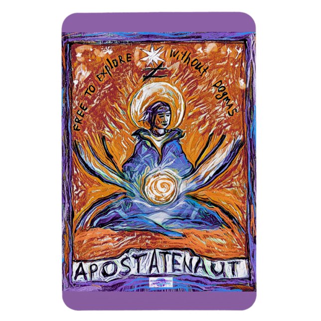 Ímã Apostatenaut - explorar sem dogmas (Vertical)