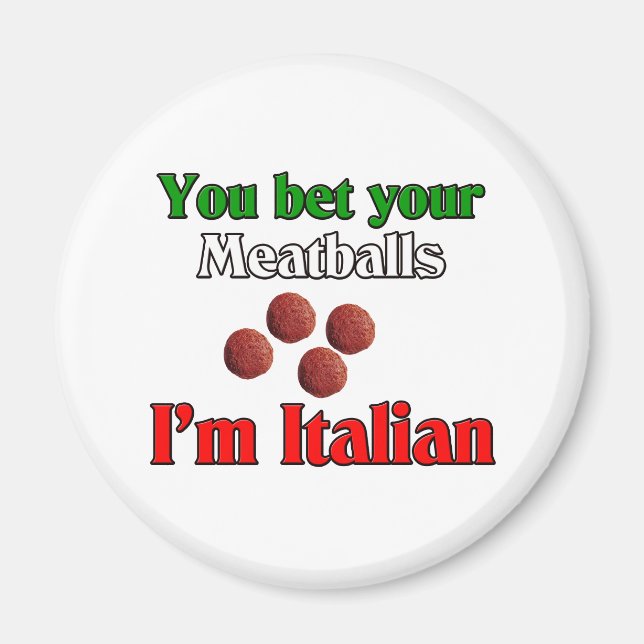 Imã Aposto que sou italiano. (Frente)