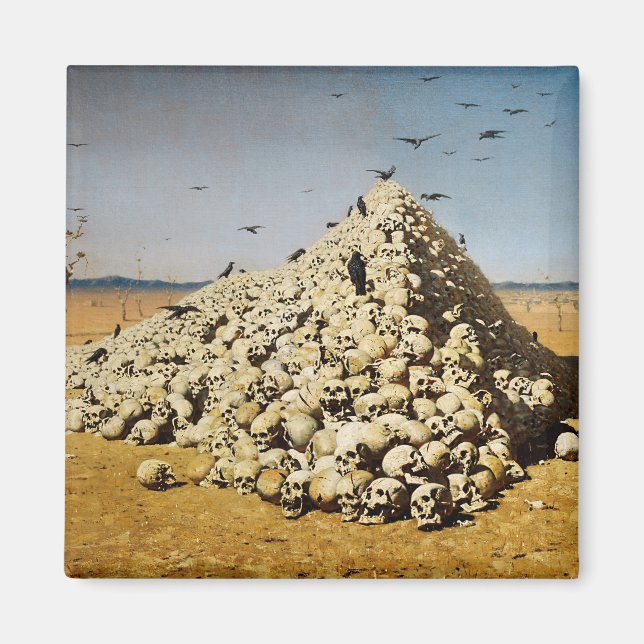 Imã Apoteose da Guerra (morte e destruição) (crânios) (Frente)