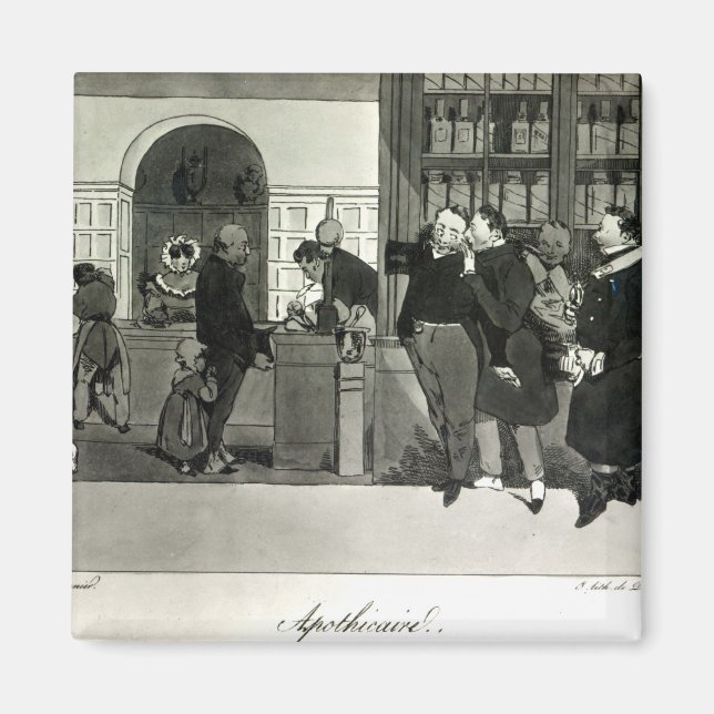 Imã Apothecary, gravado por Delpech (Frente)