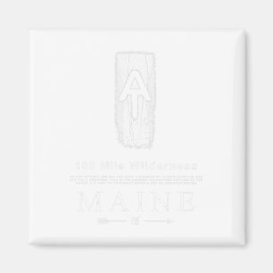 Imã Appalachian Trail Blaze 100 Mile Wilderness Maine