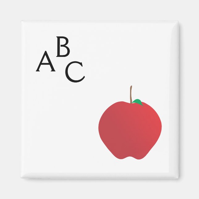 Imã Apple, A, B, C Magnet (Frente)