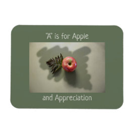 Ímã Apple for Teacher Apprecie Verde Personalizável