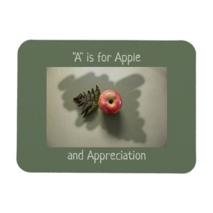 Ímã Apple for Teacher Apprecie Verde Personalizável