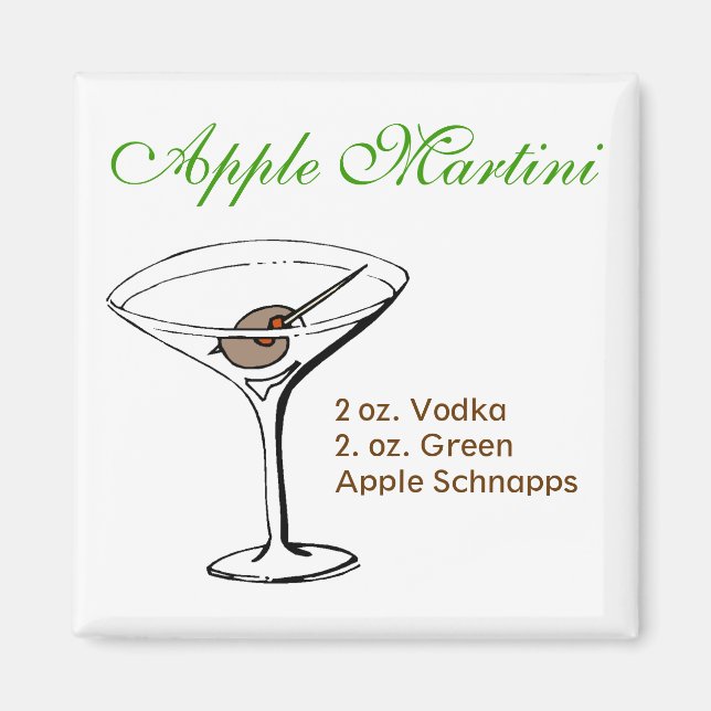 Imã Apple Martini (Frente)
