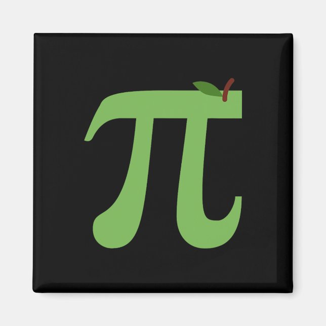 Imã Apple Pi Engraçada Piada De Pie Day Para Amor Em M (Frente)