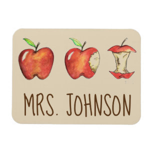 Ímã Apple Red Deliciosa Personalizada para o Professor