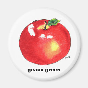 Imã Apple, verde do geaux