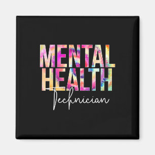 Imã Apreciação da Escola Tie Dye do Técnico de Saúde