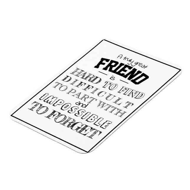 Ímã Apreciação de Amigo Obrigado Script de presente br (Left Side)