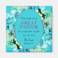 APRECIAÇÃO DO PASTOR SERVANT Blue Floral
