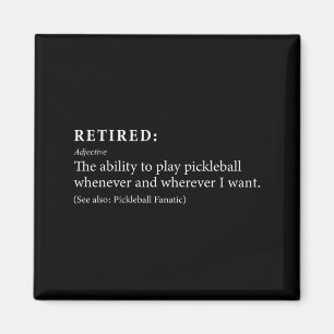Imã Apreciador de pickleball aposentado definição apos