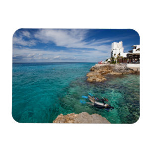 Ímã Aprendendo ao mergulho do mergulhador, Cozumel