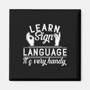 Imã Aprender a Linguagem de Sinais Professores ASL Sen