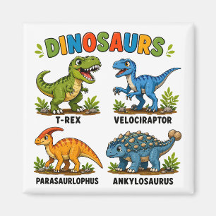 Imã Aprendizado de Espécies de Dinossauros para Crianç