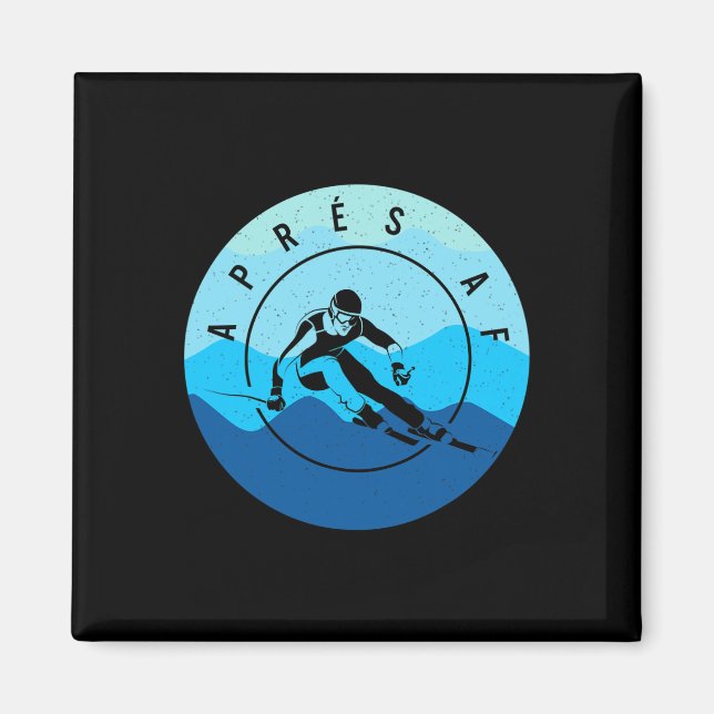 Imã Après Af Ski Skiing Lake Tahoe Park City Skier Sno (Frente)