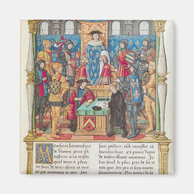 Imã Apresentação das memórias a Luís XI (Frente)