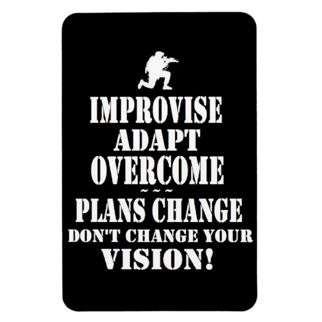 Ímã Aprimorar adaptação e superação (Vertical)