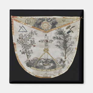 Imã Apron de um mestre da ordem da Rosa-Croix