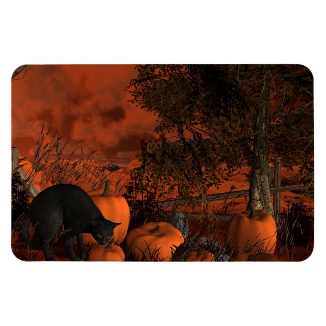 Ímã Aproximando-se do Halloween (Horizontal)