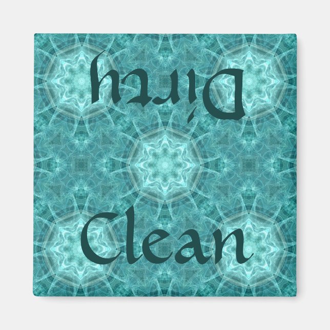 Imã Aqua e caleidoscópio fractal lactal limpo/sujo (Frente)