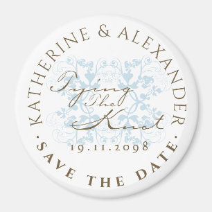 Imã Aqua Floral Flourish Casando STD Magnet