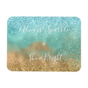 Ímã Aqua Glitz Dourada Glitter